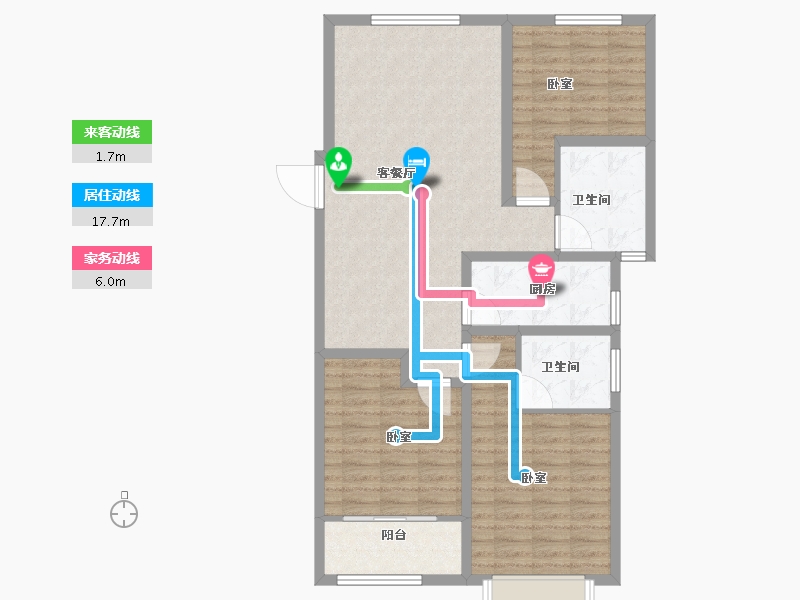 山东省-菏泽市-中达诚府-98.00-户型库-动静线