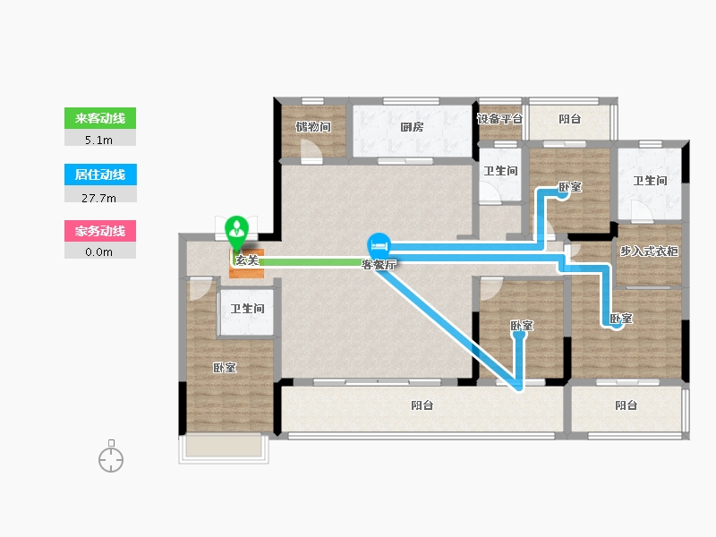 河南省-周口市-建业·滨河院子-160.00-户型库-动静线