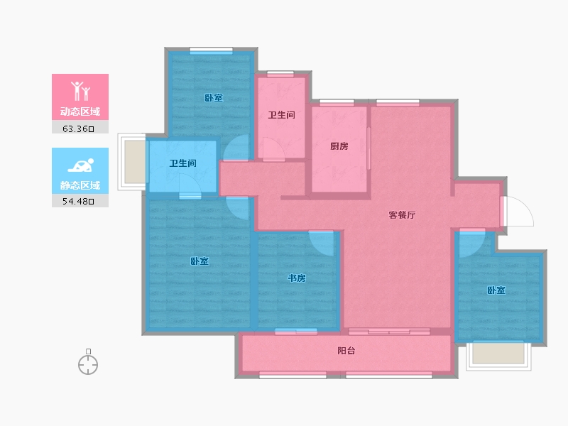 山东省-济南市-海信彩虹谷-104.99-户型库-动静分区