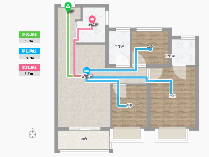 福建省-厦门市-中骏璟峰-72.01-户型库-动静线