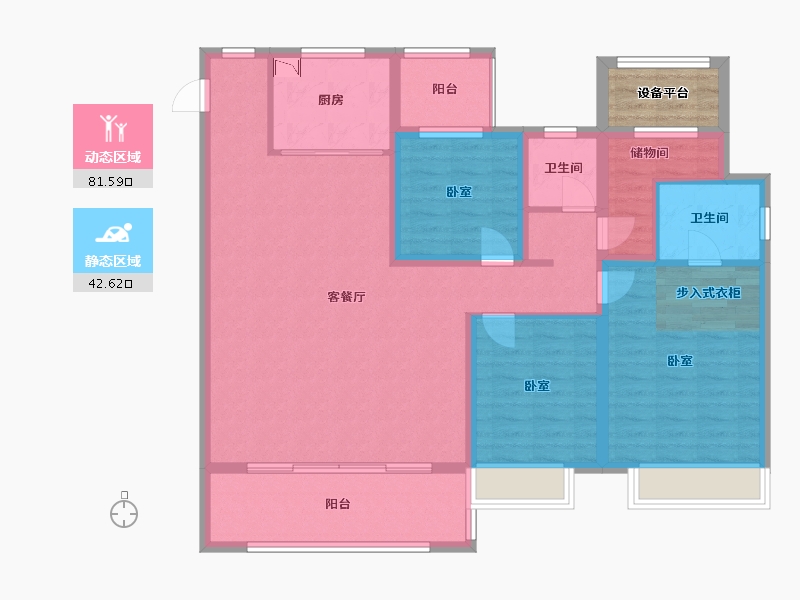 河南省-许昌市-建业臻悦汇-114.99-户型库-动静分区