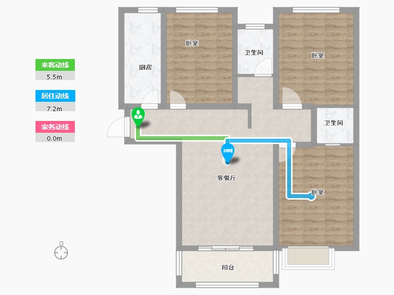 河南省-商丘市-耀圣·御龙湾二期-94.00-户型库-动静线