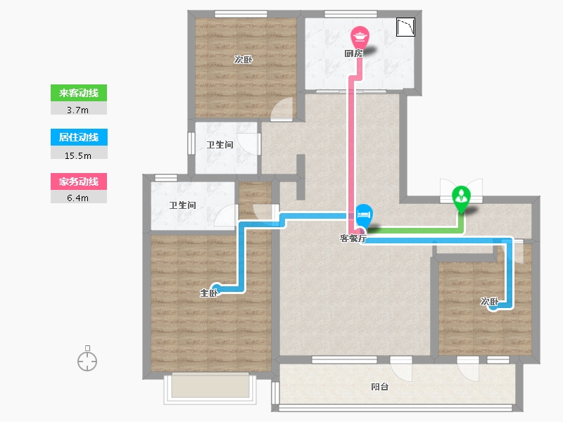 山东省-济南市-银丰玖玺城-114.00-户型库-动静线