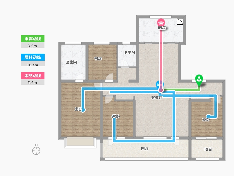 山东省-济南市-银丰玖玺城-142.00-户型库-动静线