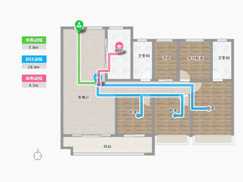 山东省-菏泽市-单县佳和城-128.16-户型库-动静线