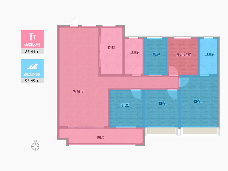 山东省-菏泽市-单县佳和城-128.16-户型库-动静分区