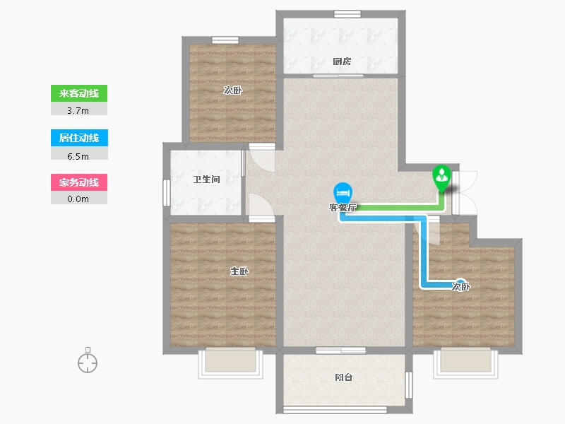 山东省-临沂市-时代城荣园-103.00-户型库-动静线