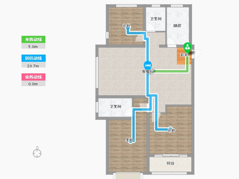 山东省-淄博市-忆江南启园-104.99-户型库-动静线