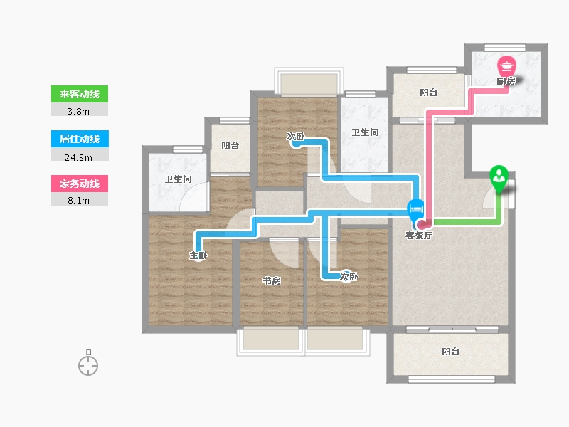 福建省-厦门市-国贸天成一二期-110.01-户型库-动静线