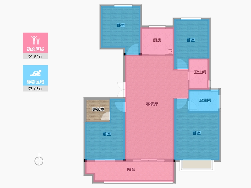 山东省-菏泽市-中达祥泰御府-124.00-户型库-动静分区