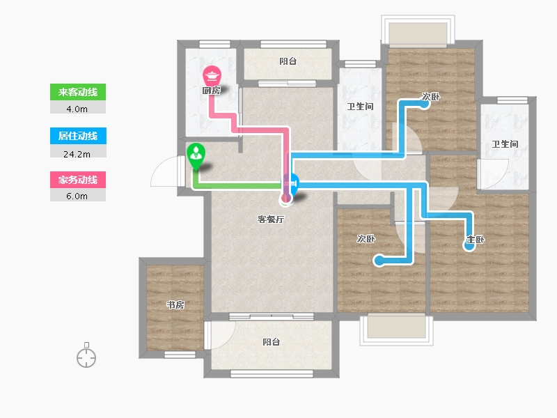 福建省-厦门市-国贸天成一二期-103.01-户型库-动静线