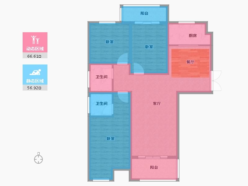 河南省-许昌市-建业春天里-111.01-户型库-动静分区