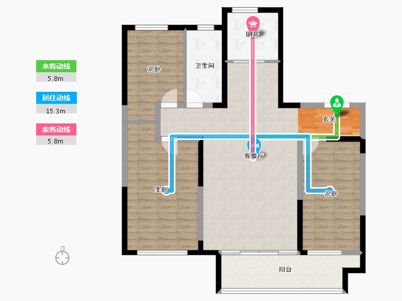 山东省-淄博市-宙合壹品-114.00-户型库-动静线