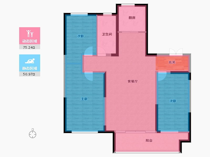 山东省-淄博市-宙合壹品-114.00-户型库-动静分区