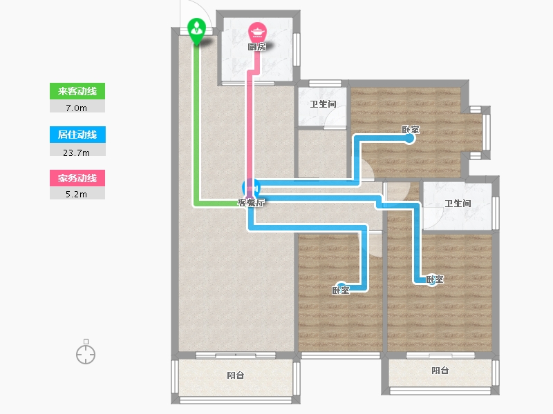 河南省-南阳市-儒林文化苑-103.54-户型库-动静线