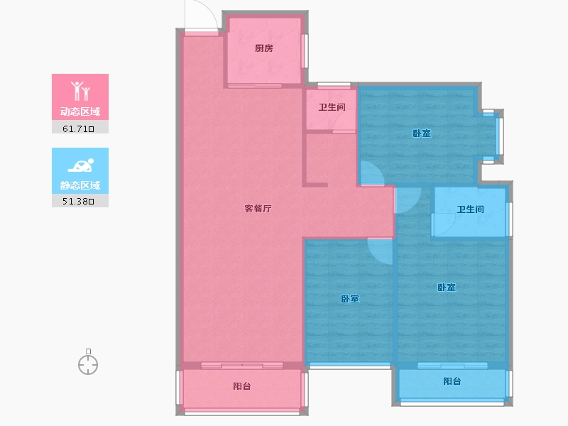 河南省-南阳市-儒林文化苑-103.54-户型库-动静分区