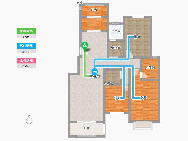 河南省-开封市-埃菲尔公馆-114.00-户型库-动静线