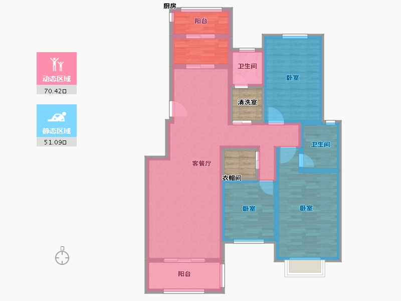 河南省-开封市-埃菲尔公馆-114.00-户型库-动静分区