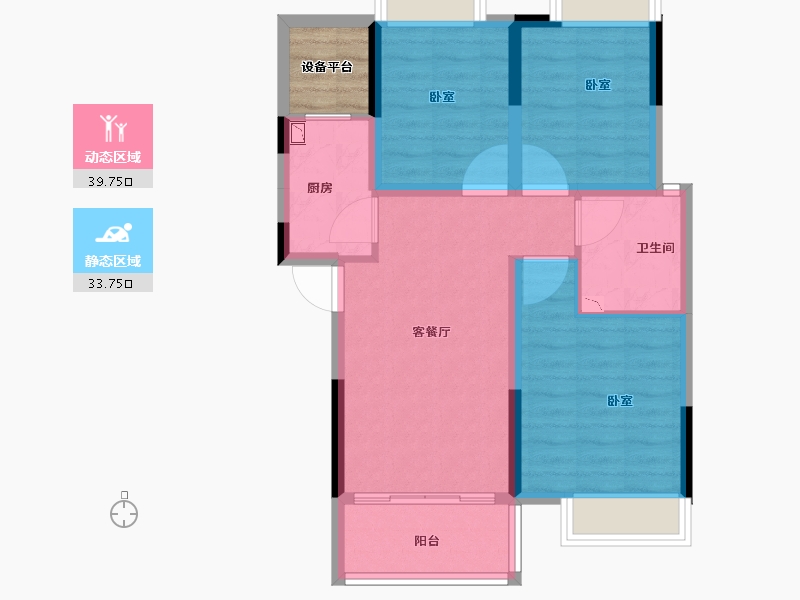 河南省-南阳市-东青紫郡-68.01-户型库-动静分区