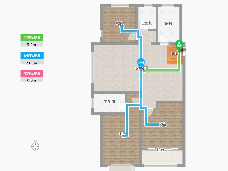 山东省-淄博市-忆江南启园-113.00-户型库-动静线