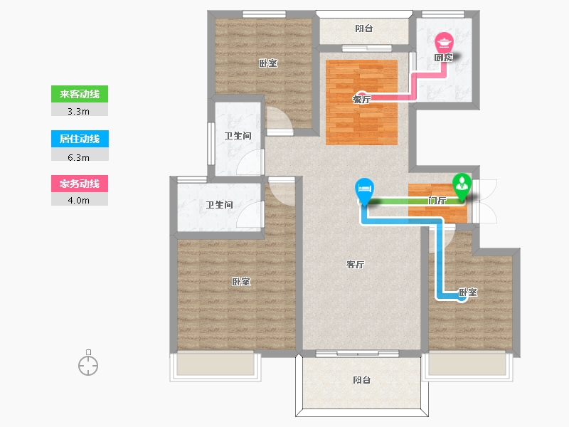 河南省-许昌市-建业春天里-108.23-户型库-动静线