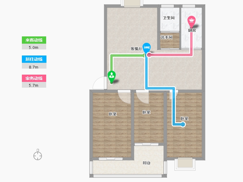 河南省-信阳市-华东万水园-107.01-户型库-动静线