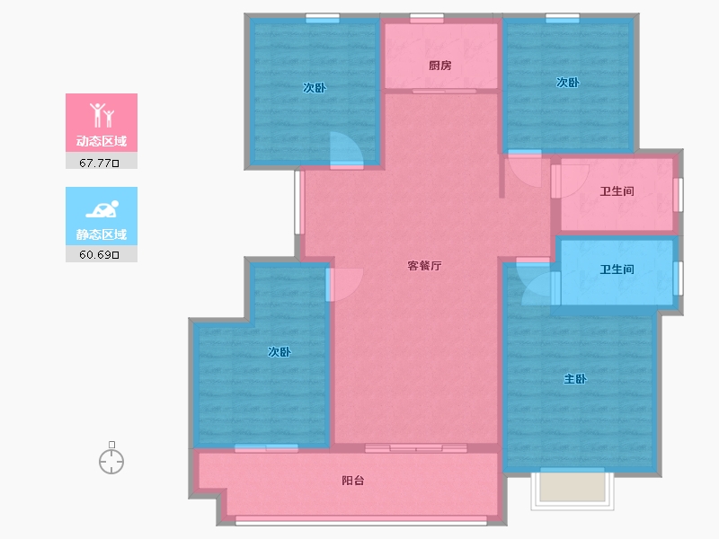 山东省-临沂市-时代城荣园-115.00-户型库-动静分区