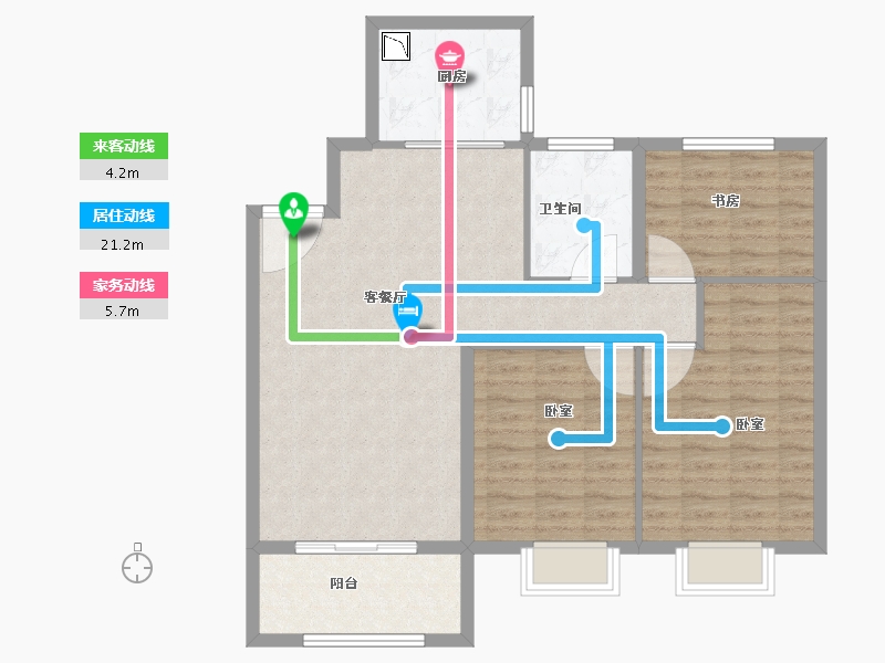 河南省-安阳市-嘉洲清水湾-94.00-户型库-动静线