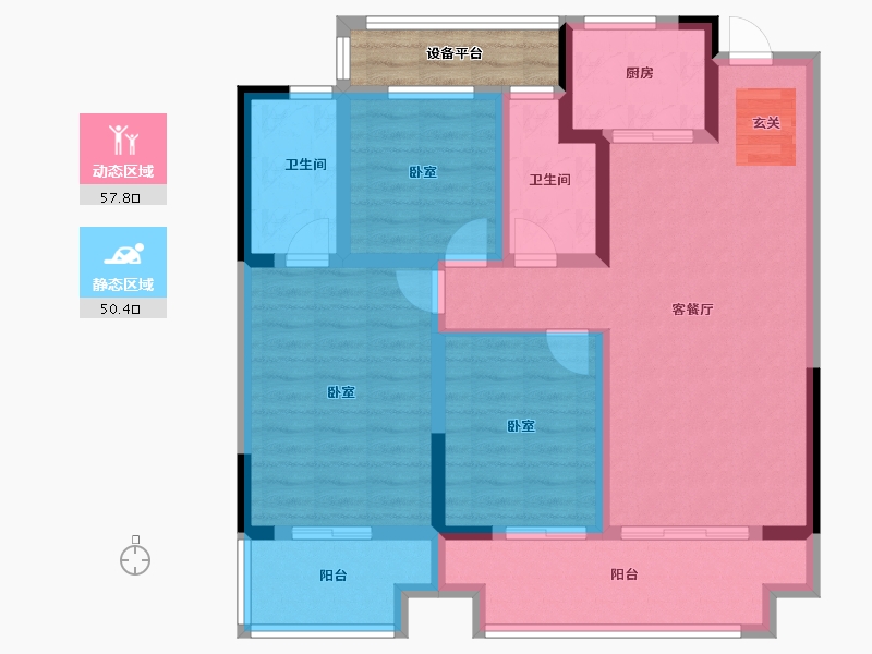 河南省-周口市-建业·滨河院子-100.01-户型库-动静分区