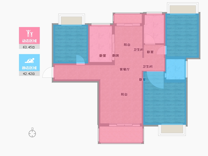 河南省-南阳市-财富家天下·-95.00-户型库-动静分区