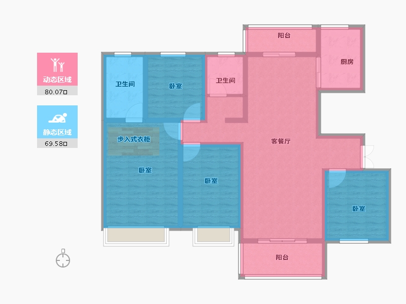 河南省-商丘市-虞城建业城-134.01-户型库-动静分区