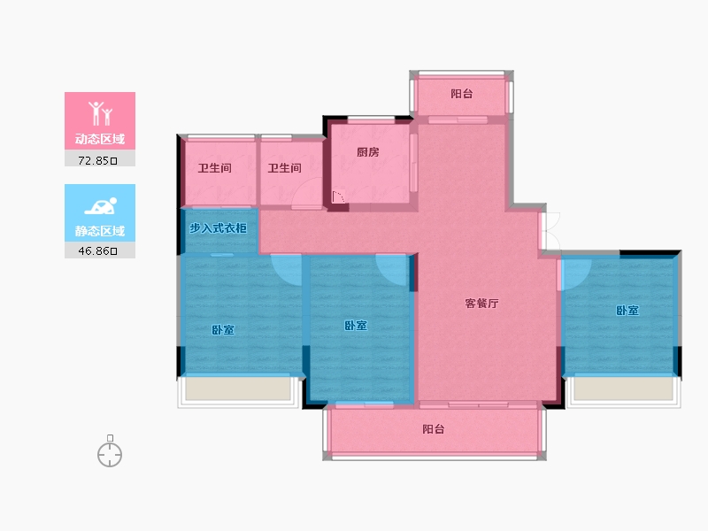 河南省-南阳市-领创滨河府-108.01-户型库-动静分区