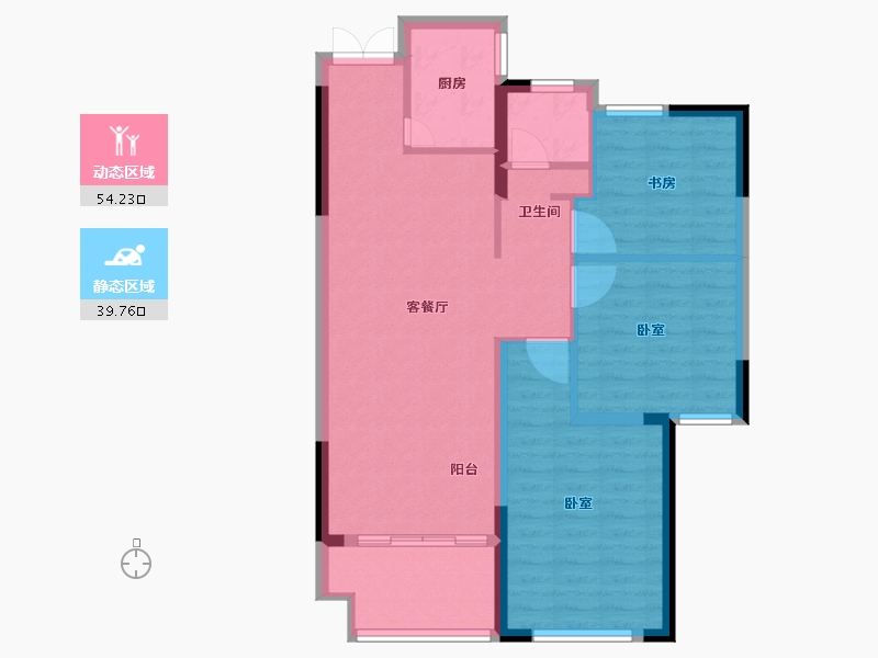 安徽省-宣城市-华夏湖畔御苑-84.99-户型库-动静分区