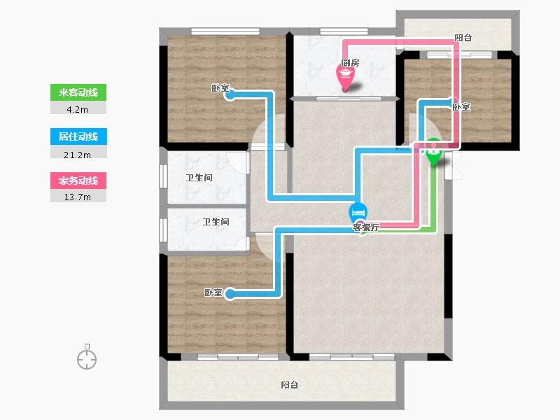 湖北省-黄冈市-鑫龙欣海中央公馆-102.01-户型库-动静线