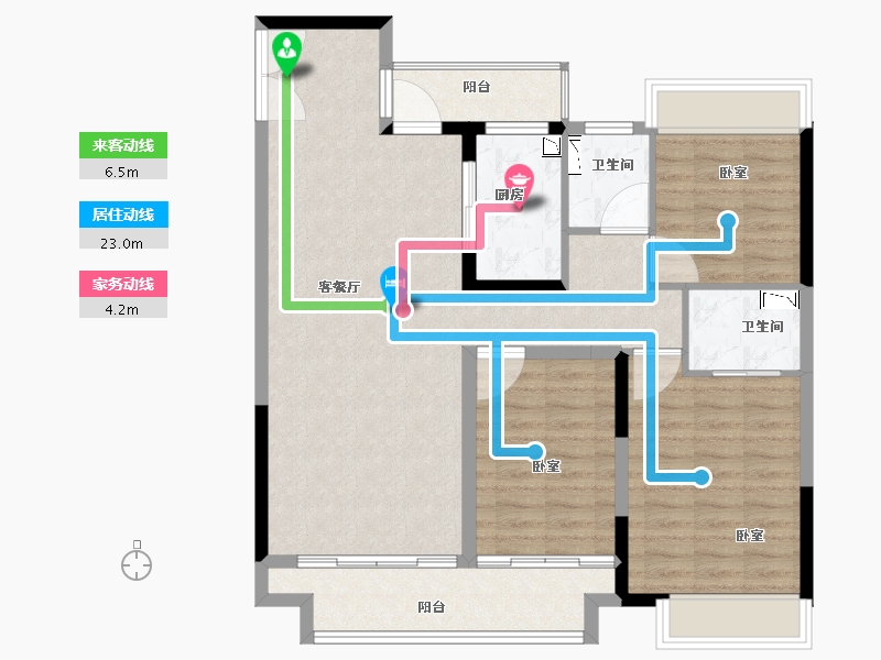 河南省-南阳市-领创滨河府-100.00-户型库-动静线