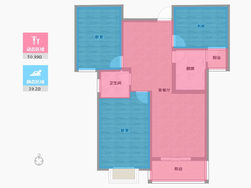 河南省-商丘市-橄榄城-79.98-户型库-动静分区