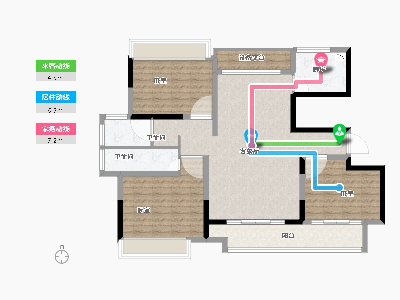 河南省-南阳市-南阳财富世家-102.37-户型库-动静线