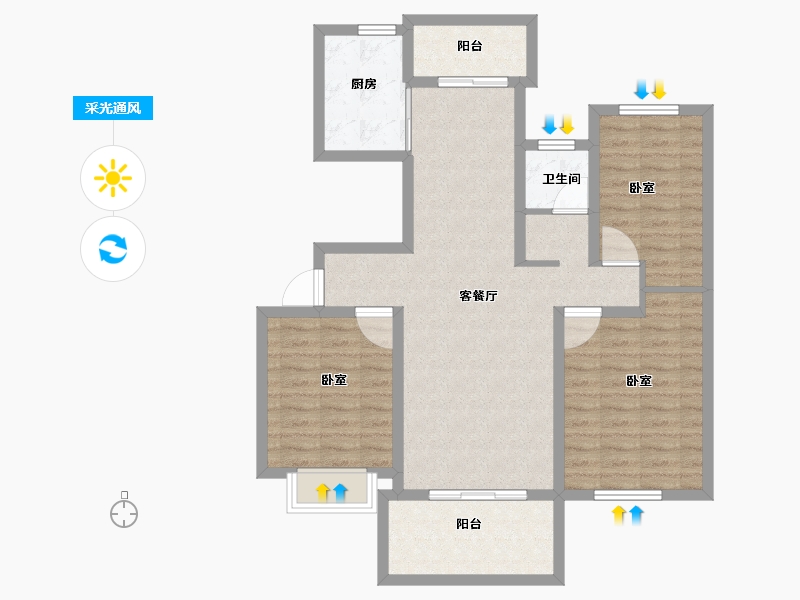 河南省-商丘市-虞城建业城-94.01-户型库-采光通风