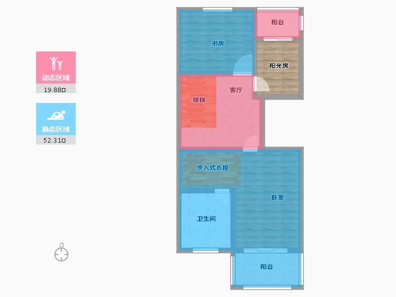 河南省-信阳市-金牛国际社区-70.15-户型库-动静分区