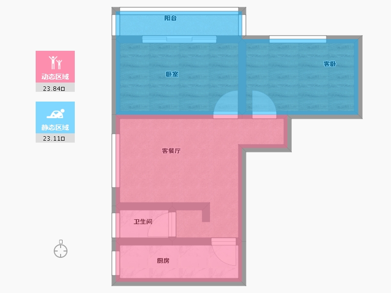 河南省-南阳市-亿安·天下城-39.68-户型库-动静分区