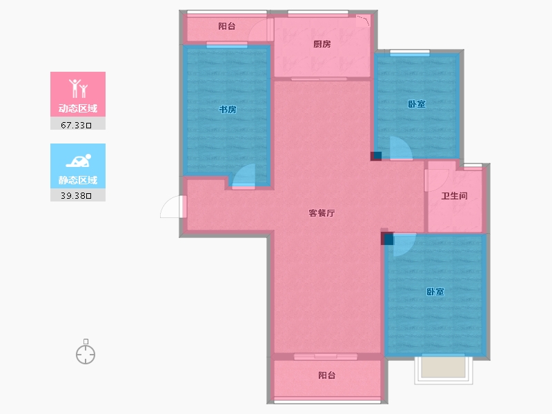 河南省-商丘市-橄榄城-95.46-户型库-动静分区