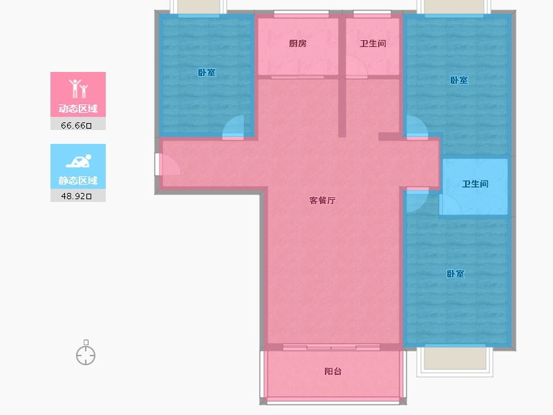 河南省-南阳市-华美国际-103.87-户型库-动静分区