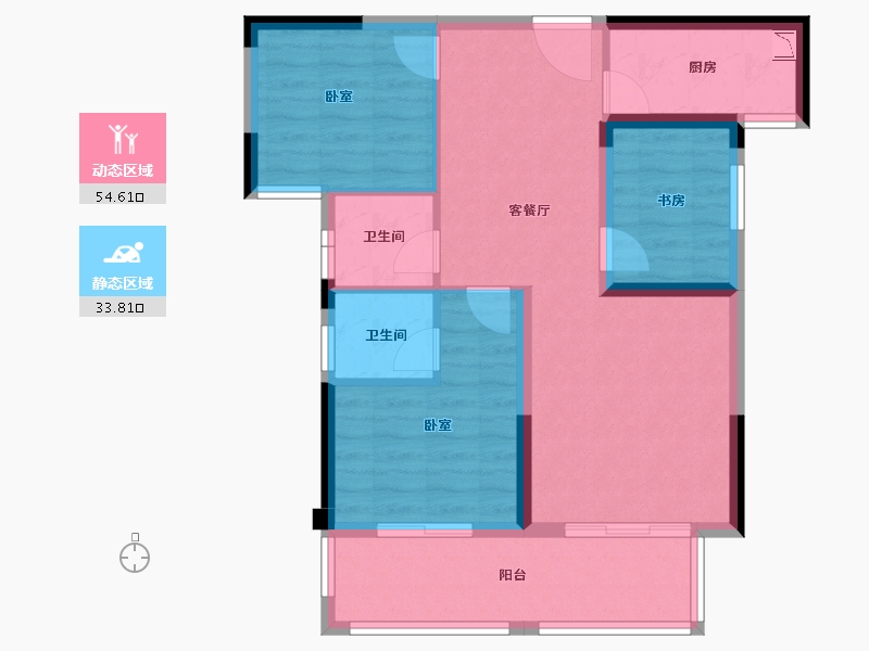 湖北省-孝感市-西岳鑫城-78.84-户型库-动静分区