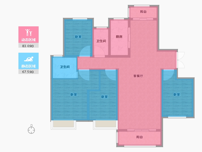 河南省-南阳市-新野建业森林半岛-136.00-户型库-动静分区