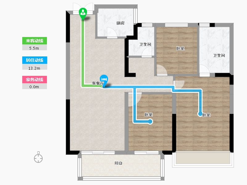 河南省-南阳市-正商书香铭筑-91.24-户型库-动静线