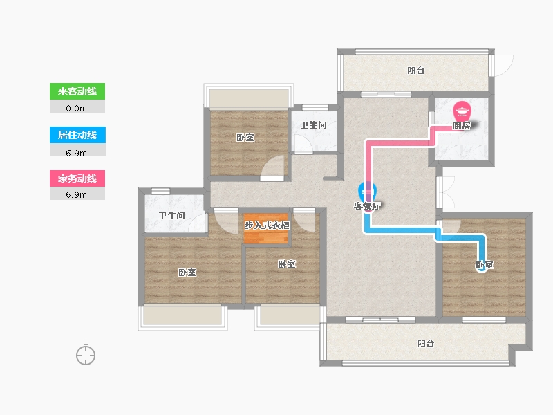 河南省-南阳市-新旭·京华府【南苑】-122.62-户型库-动静线