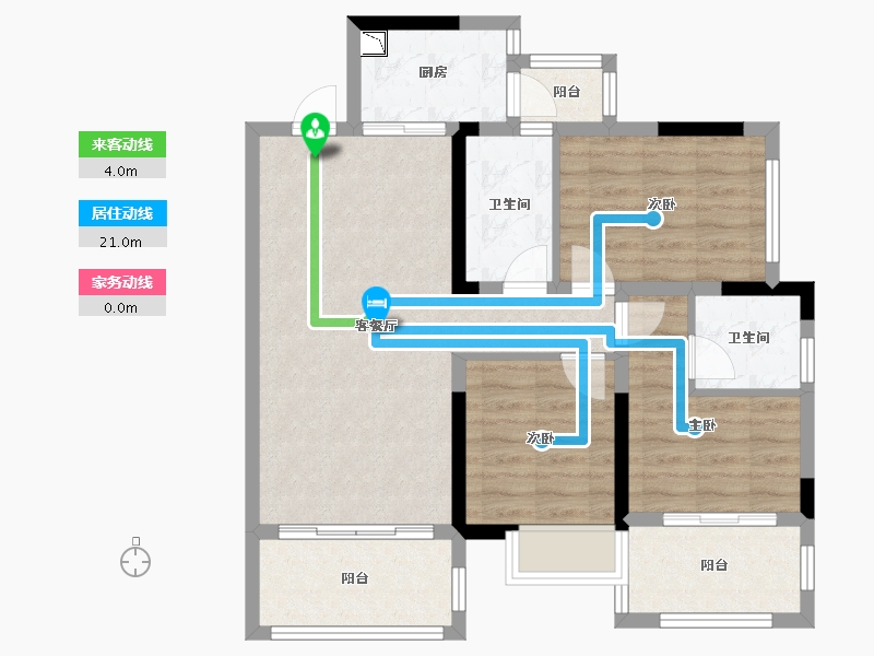 四川省-成都市-品润金樽府-79.74-户型库-动静线