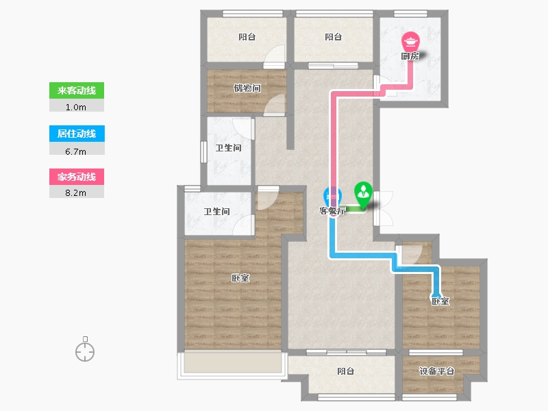 河南省-南阳市-新旭·京华府【南苑】-100.00-户型库-动静线