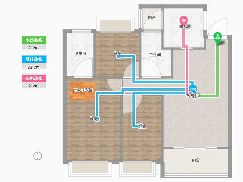 湖南省-株洲市-恒大林溪郡-102.01-户型库-动静线