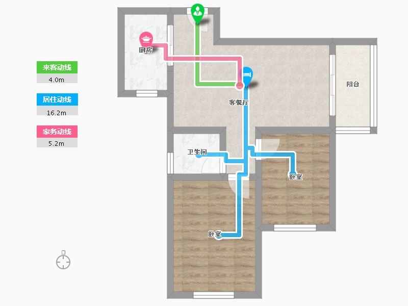 河南省-南阳市-亿安·天下城-55.13-户型库-动静线